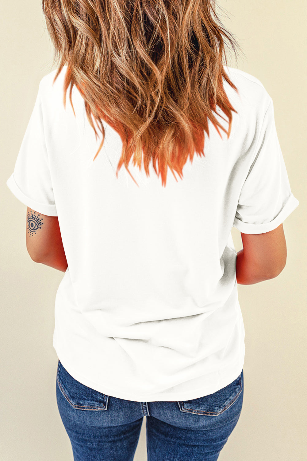 White IT'S RODEO TIME YALL Crewneck Graphic T Shirt