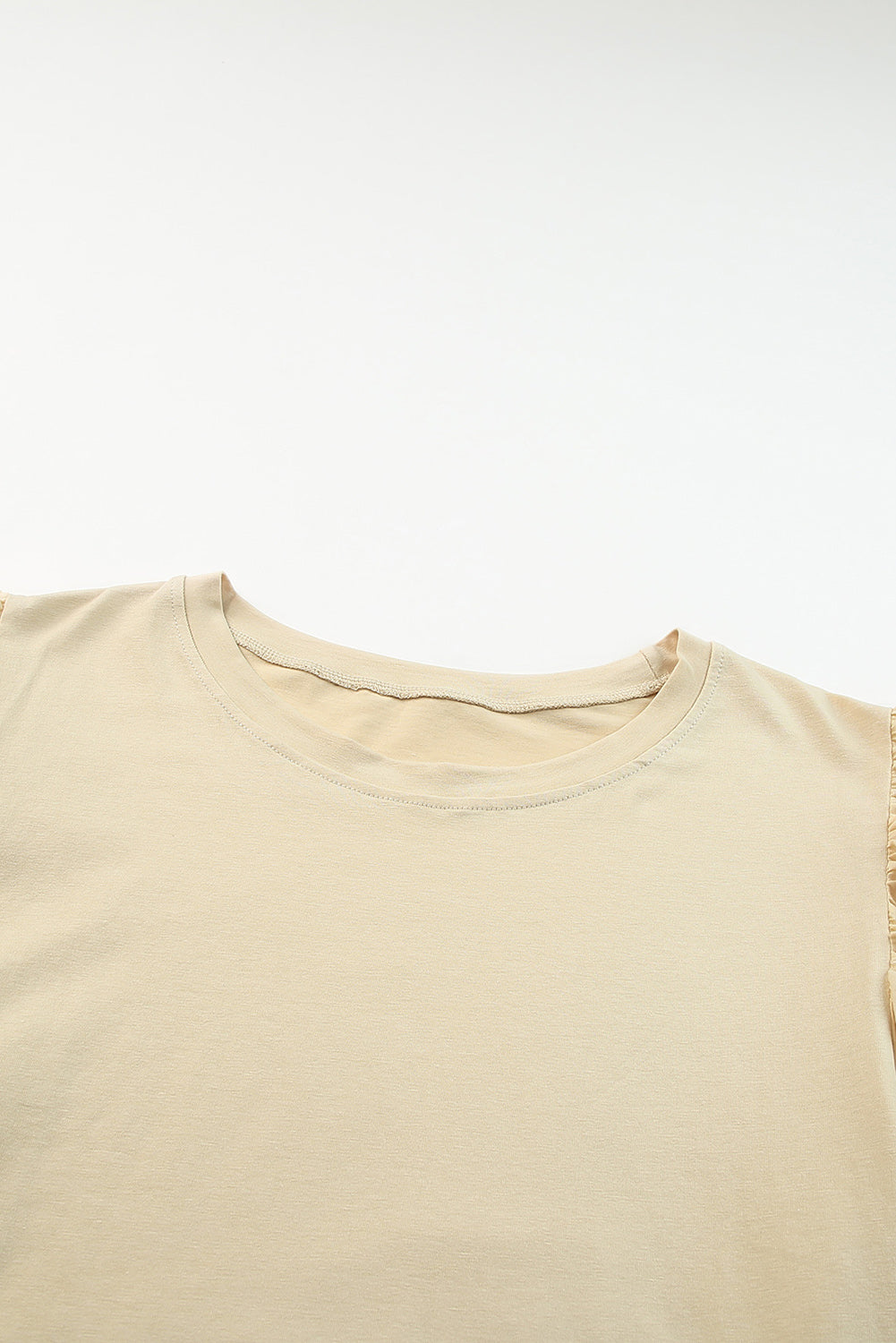 Gray Plus Size Flutter Sleeve Top