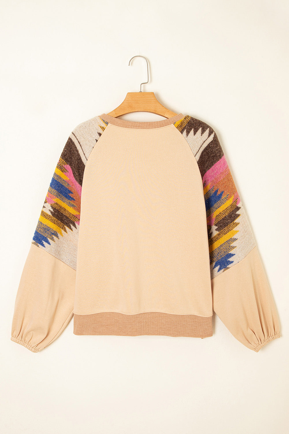 Light French Beige Sequined Rodeo Graphic Fashion Sweatshirt