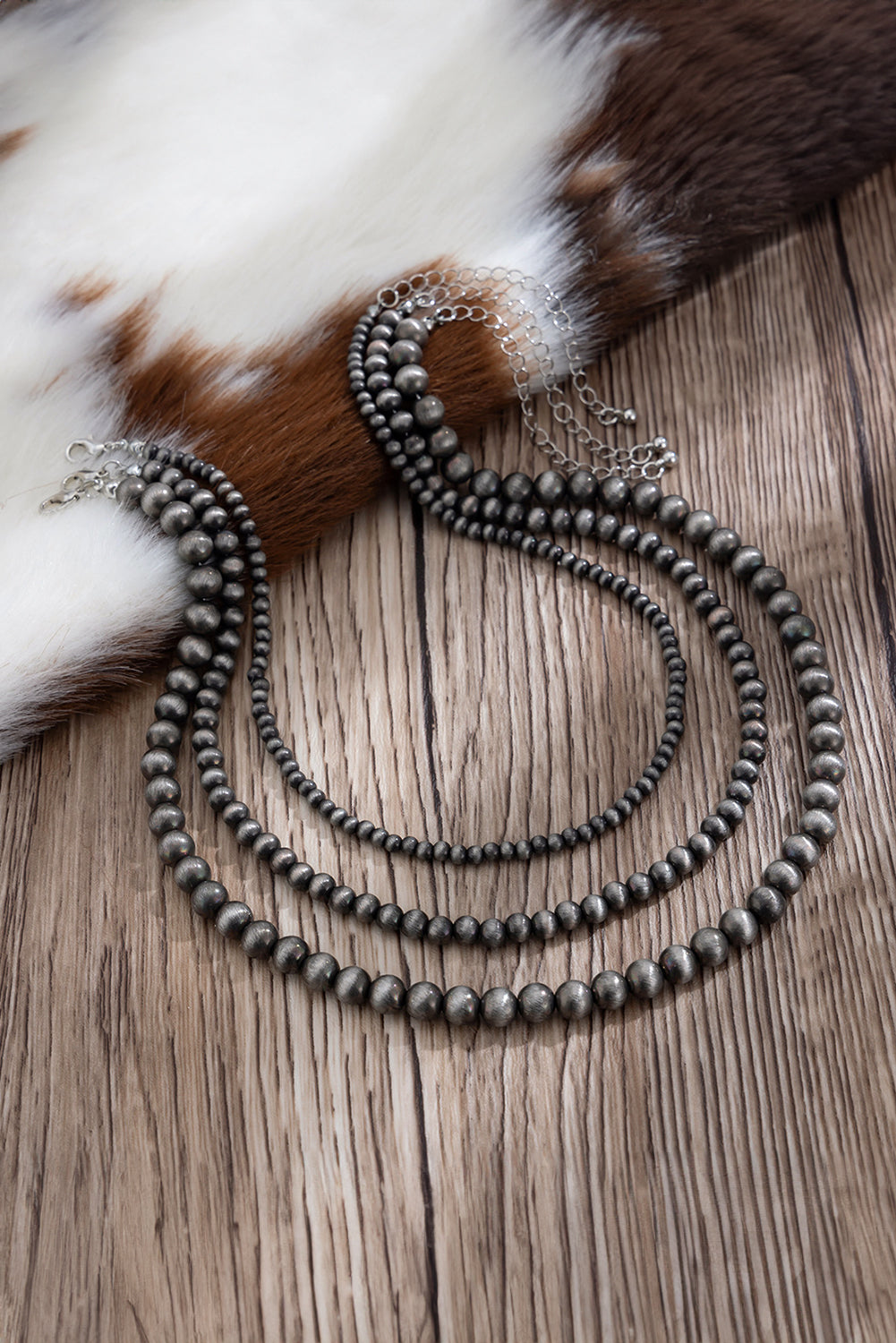 Bristol Black 3pcs Beaded Necklace Set