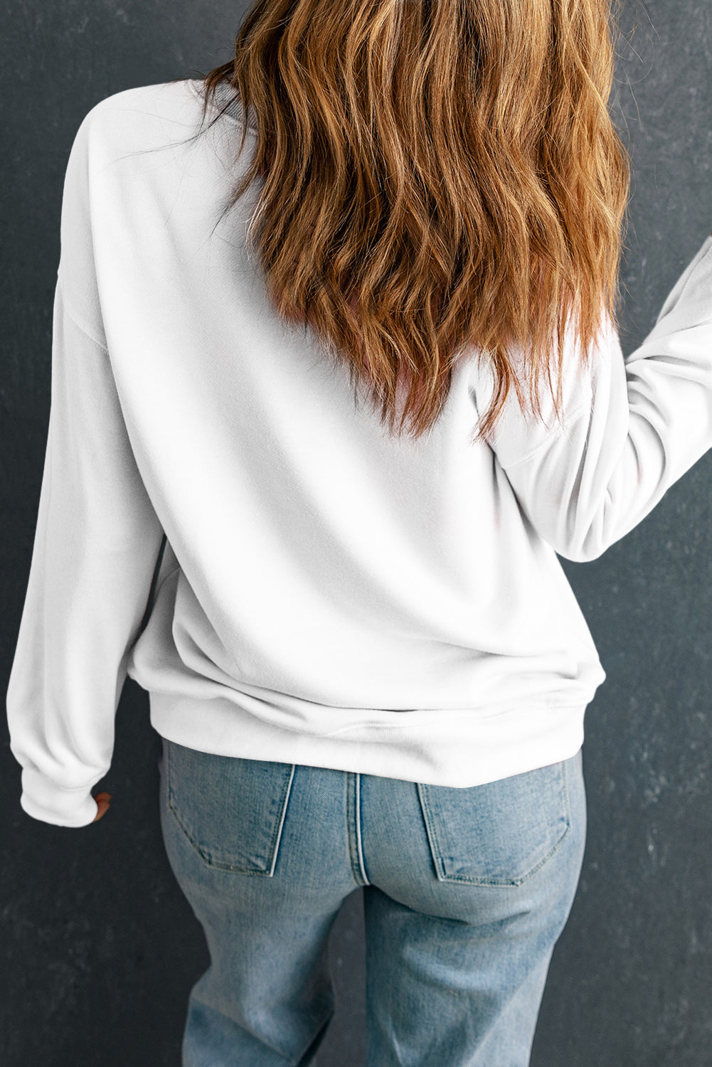 White Ace Playing Card Graphic Trendy Sweatshirt
